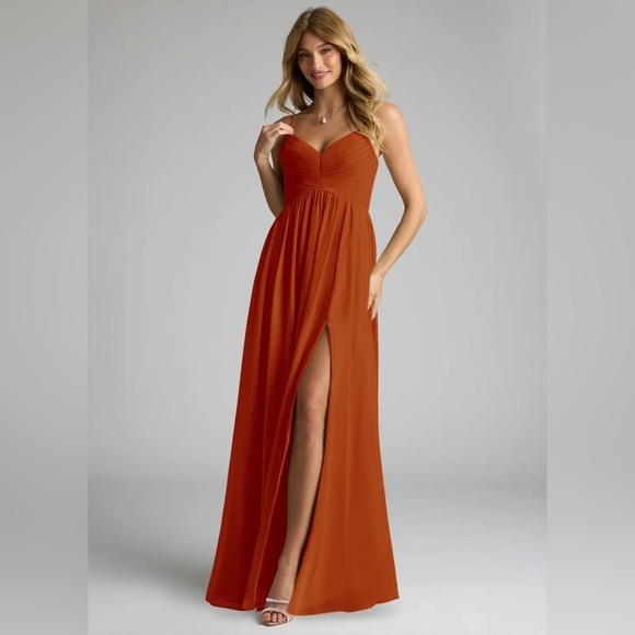 AZAZIE ALIA
Paprika A-Line Pleated Chiffon Dress - Picture 2 of 12